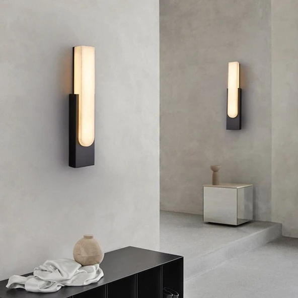 2 Adet 10 Watt, 3200 Kelvin Dekoratif Led Aplik İç ve Dış Mekan Aydınlatma Armatürü Led Duvar Apliği