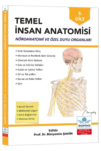 Temel İnsan Anatomisi 3. Cilt Nöroanatomi ve Özel Duyu Organları ürün görseli 1