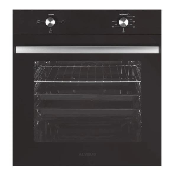 Alveus ALV MFA 604 Black 76 Lt. Siyah Ankastre Fırın - 2