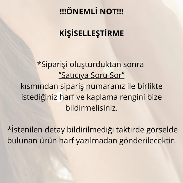 925 ayar gümüş HARF bileklik beyaz zirkon taşlı tamtur - Resim 2