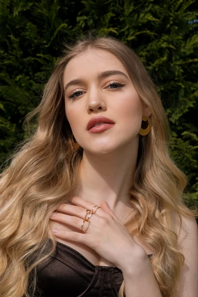 KOTON Altın ve Gümüş Renkli 6 lı S,M,ve L Bedenlerde 36 Adet Eklem Yüzük Set - 6