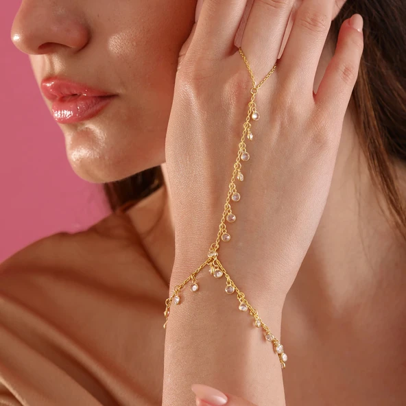 925 ayar gümüş ful zirkon taş sallantılı şahmeran