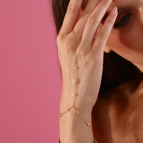 925 ayar gümüş mekik ve yuvarlak zirkon taşlı şahmeran - 5