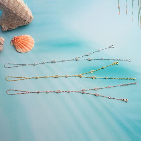 925 ayar gümüş mekik ve yuvarlak zirkon taşlı şahmeran - 3