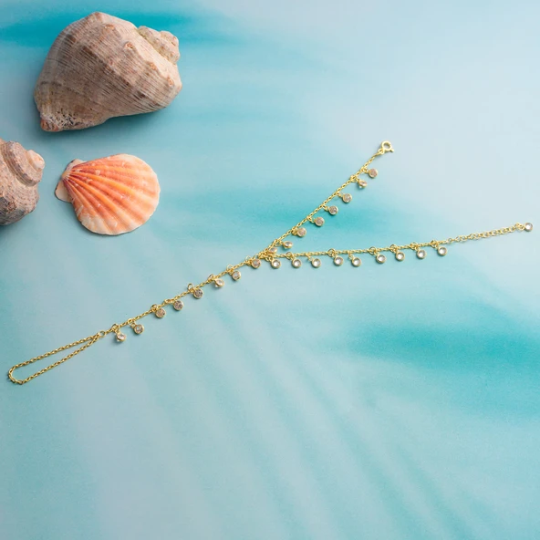 925 ayar gümüş ful zirkon taş sallantılı şahmeran - 3