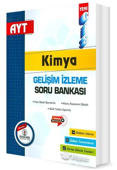 AYT Kimya GİS Gelişim İzleme Soru Bankası Özdebir Yayınları