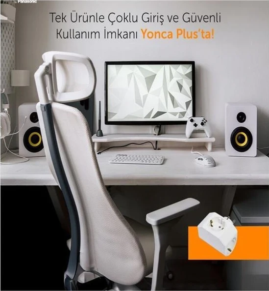 Viko Yonca Plus Topraklı 3'lü Topraklı Çocuk Korumalı Priz 3'lü Siyah - 6