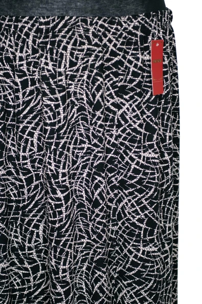 Hesna Kadın Ecem Battal Beden 8 Parça Lastikli Siyah Etek D23 - Resim 2