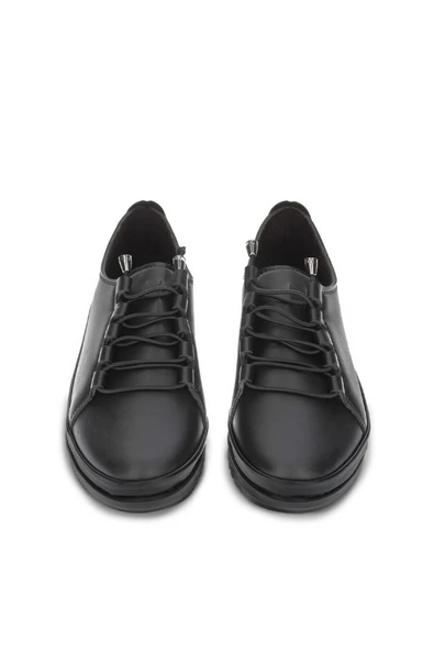 Kadın Akıllı Bağcıklı Günlük Ayakkabı Tam Kalıp Rahat Taban Ortopedik Düz Ayakkabı - Resim 3