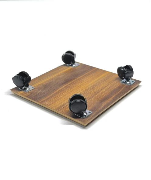 Kaplamalı Kare Ahşap Saksı Altlığı Damacana Tüp Saksı Sehpas 30x30 Cm - 2