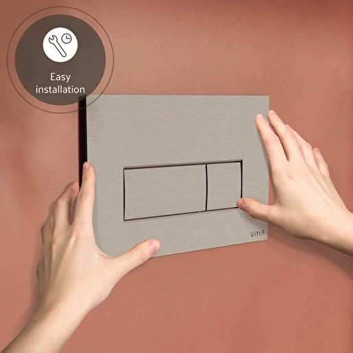 VitrA Root Square 740-2395 Kumanda Paneli, Fırçalı nikel - 2