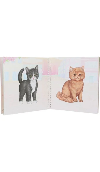 Topmodel Kedi Figürlü Çıkartma Kitabı - 3