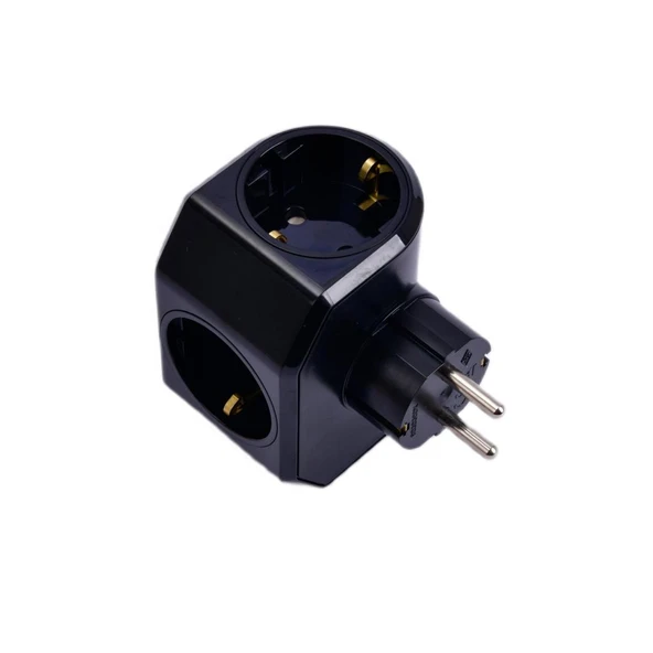 Viko Yonca Plus Üçlü Topraklı Priz Beyaz - 90303004 - 4