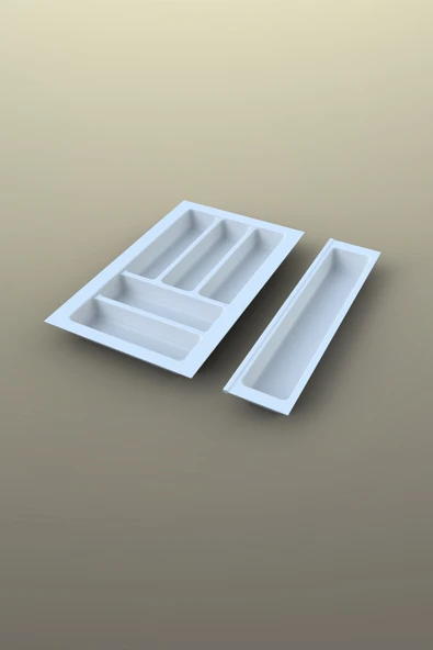 Mutfak Çekmece Içi Kaşıklık 39Cm X 48Cm Yanlar Ve Boydan 4Cm Kesilebilir, Beyaz - 3