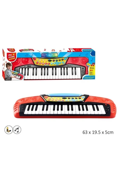 Işıklı Elektronik 37 Tuşlu Piyano Org 55 Cm.