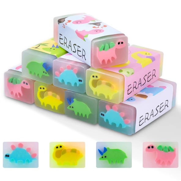 3D Dino Silgi - 1 Adet