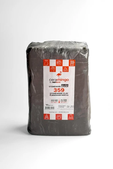 359 Gri-Siyah Stoneware Çamur Vakumlu 10 kg ürün görseli