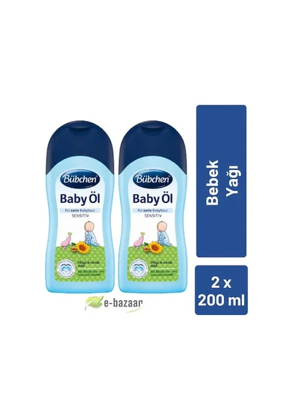 Bübchen 200 ml 2'li Bebek Yağı