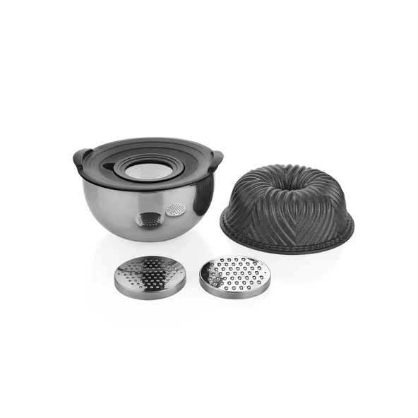 Schafer Cakehaus Kek Kalıbı+Hazırlık Seti 6 Parça-Gri - 3