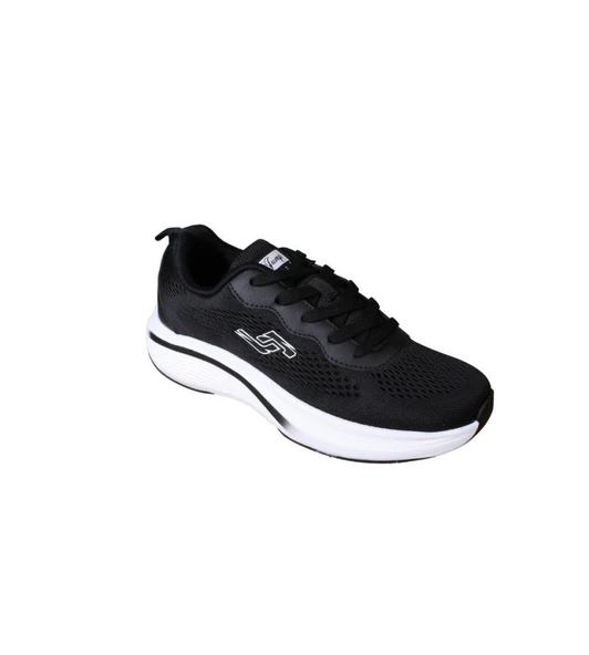 JUMP Kadın Beyaz Siyah Fileli Memory Taban Sneaker Spor Yürüyüş Ayakkabısı - 2