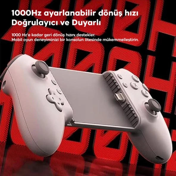 Coofbe 10000Hz 36W Şarjlı Type-C Girişli Oyun Kolu Gamepad Telefon Oyun Konsolu Gamepad Joystick Tutucu Konsol - 2