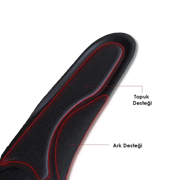 BC04 | Yumuşak Memory Foam Ayakkabı Tabanı, Ekstra Konfor Ve Darbe Emici Rahat Iç Tabanlık - 3