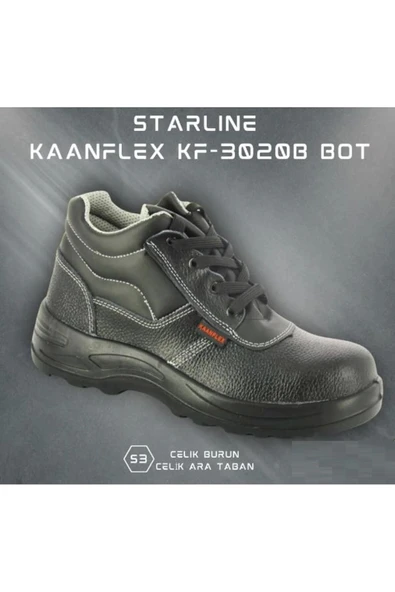 Kaanflex Kf-3020b S3 Çelik Burun Çelik Ara Taban Pu Bot Ayakkabı - 3