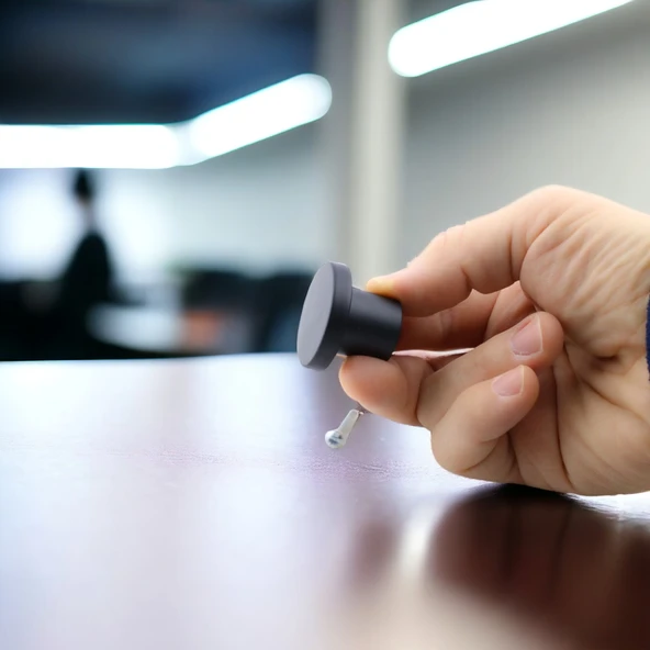 Rezene Siyah Kulp Düğme Tek Vidalı Çekmece Mutfak Mobilya Dolabı Dolap Kulpu Kulbu Metal Kulpları - Resim 7