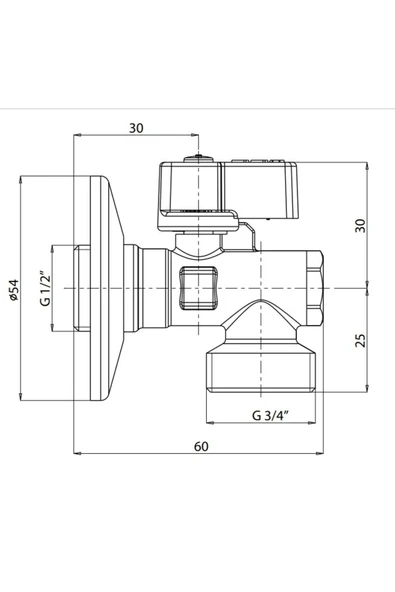 Filtreli Çamaşır / Bulaşık Makinası Musluğu 1/2 10 Adet 602111059 - 2
