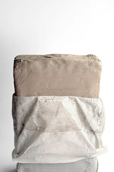 459 Şamotlu Beyaz Seramik Çamur Vakumlu 10 kg - Resim 3