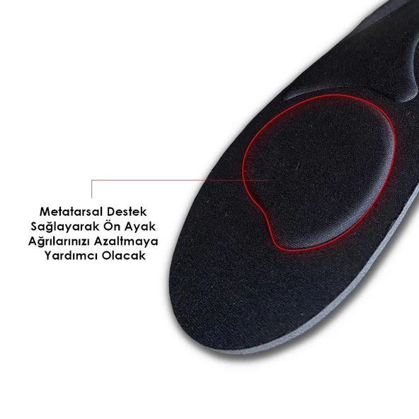 BC04 | Yumuşak Memory Foam Ayakkabı Tabanı, Ekstra Konfor Ve Darbe Emici Rahat Iç Tabanlık - 4