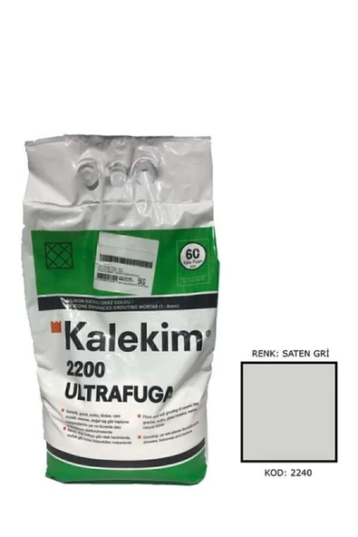 2200 Ultrafuga Derz Dolgu 5 Kg Saten Gri