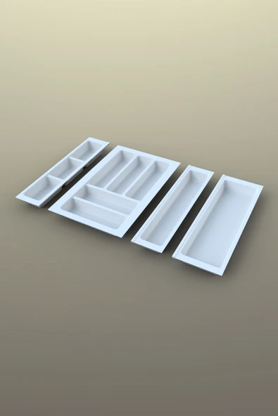 Mutfak Çekmece Içi Kaşıklık 64Cm X 48Cm Yanlar Ve Boydan 4Cm Kesilebilir, Beyaz - 3