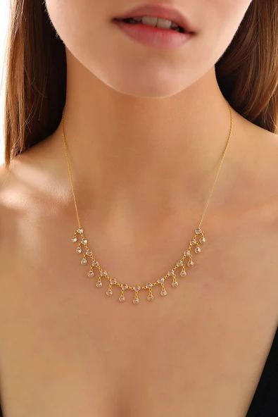 925 ayar gümüş sallantlı tamtur kolye