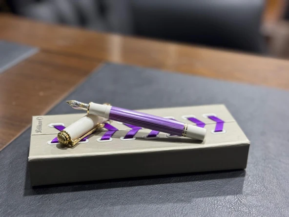 Pelikan M600 Violet White Dolma Kalem - F - 5