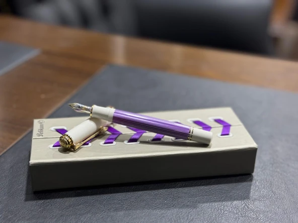 Pelikan M600 Violet White Dolma Kalem - F - 7