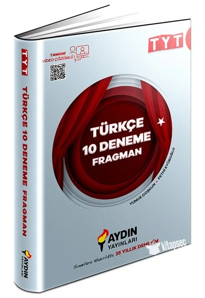 TYT Türkçe Fragman 10 Deneme Video Çözümlü Aydın Yayınları