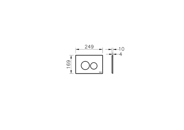 VitrA Origin 740-1601 Kumanda Paneli, Siyah Cam - 4