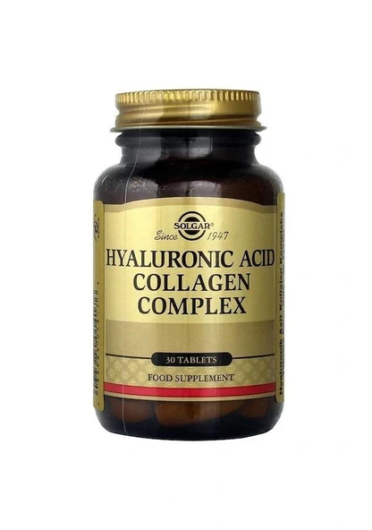 Solgar Hyaluronic Acid Collagen Complex 30 Tablet SKT : 08/2027