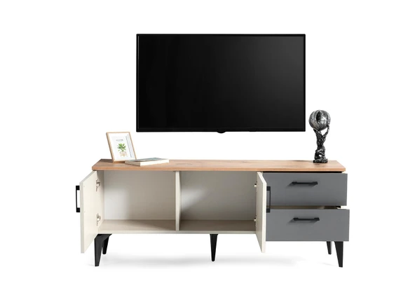 Gökçe Çekmeceli Kapaklı Tv Sehpası 138 cm - 3