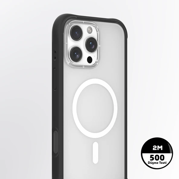 Apple iPhone 16 Pro Max Kılıf M-safe Şarj Özellikli Airbagli Youngkit Dynamic 2 Serisi Kapak - Resim 4