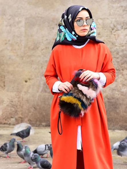 El Boyama Twill İpek Eşarp - 2