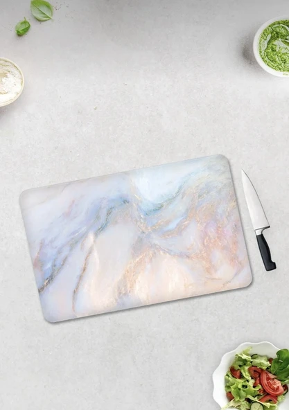 Cam Kesme Tahtası 20X30 Cam Kesme Tablası Kahve Sunumluk Supreme Mermer Görünümlü - 2