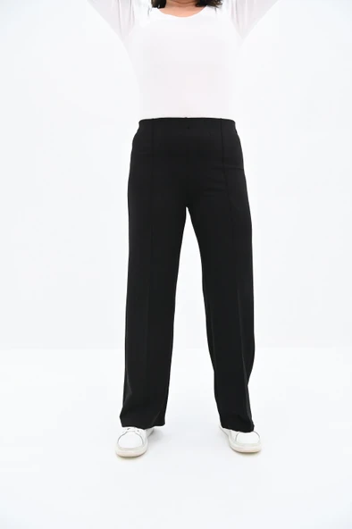 Kadın Büyük Beden Çima Detaylı Tayt Pantolon 6322-25 - 2