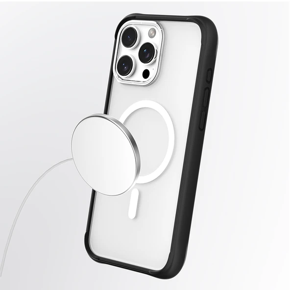 Apple iPhone 16 Pro Max Kılıf M-safe Şarj Özellikli Airbagli Youngkit Dynamic 2 Serisi Kapak - Resim 5