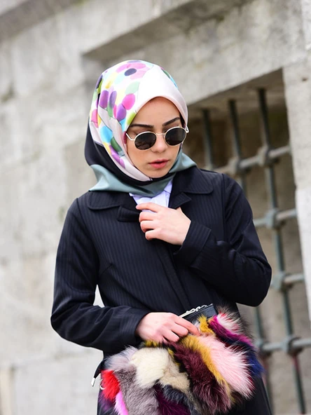 El boyama  Twill İpek Eşarp - 4