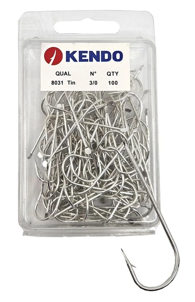 Kendo 8031 Tin 3/0 100 Adet Olta İğnesi ( 1250 D Kalıbı) - 5
