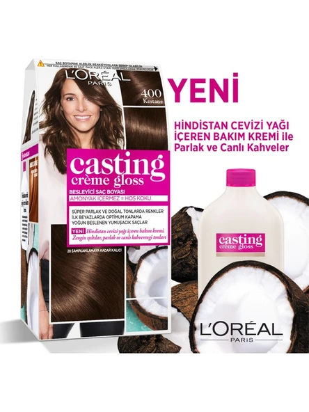 L'Oréal Paris Casting Crème Gloss Saç Boyası 400 Kestane - 3