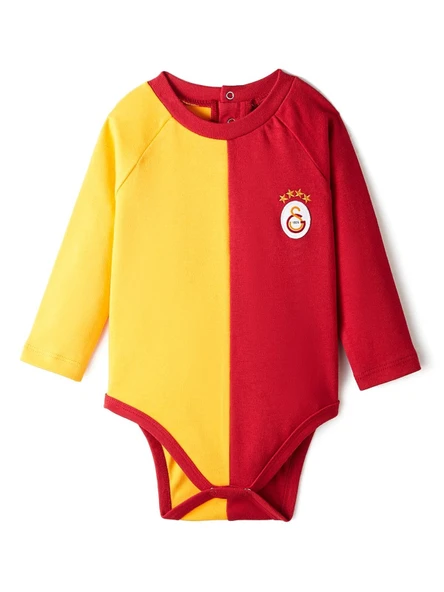 Galatasaray Orijinal Lisanslı Uzun Kol Bebek Body Zıbın Hediyelik Ahşap Kutulu - 7