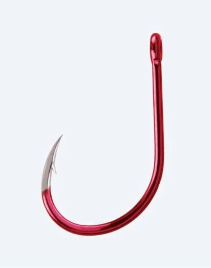 BKK Red Octopus Beak Straight Eye Olta İğnesi - 5
